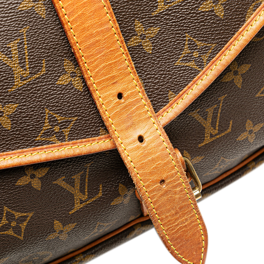 Louis Vuitton Monogram Saumur 35 Brown