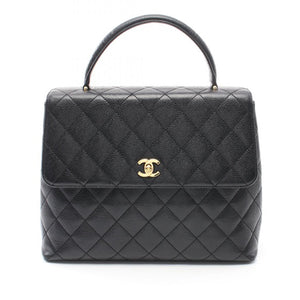 Chanel Caviar Kelly Top Handle Bag Black