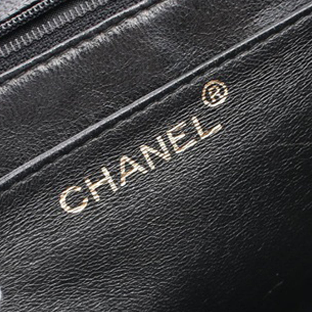 Chanel Caviar Kelly Top Handle Bag Black