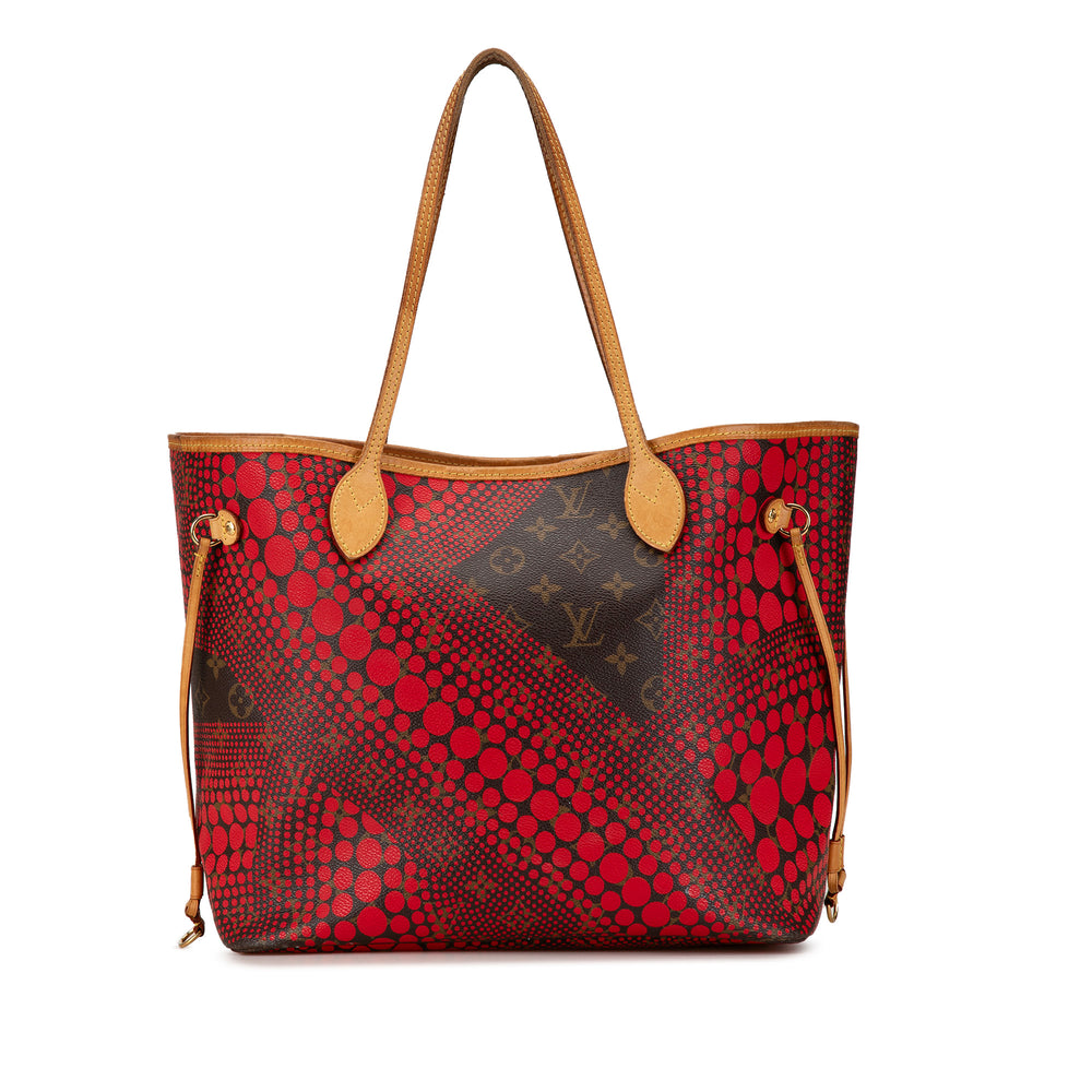 Louis Vuitton Yayoi Kusama Monogram Neverfull MM Red