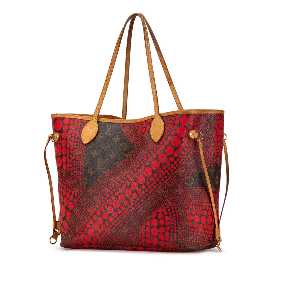 Louis Vuitton Yayoi Kusama Monogram Neverfull MM Red