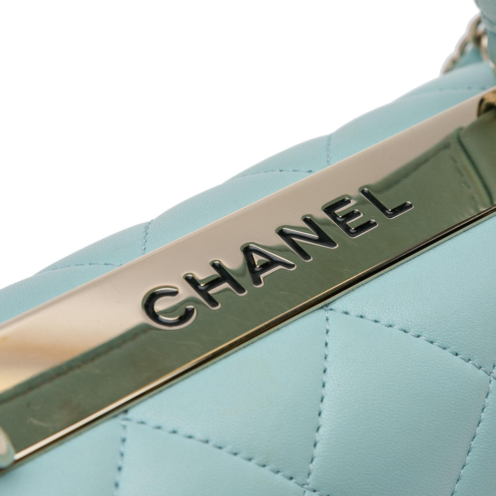 Chanel Small Lambskin Trendy CC Flap Blue