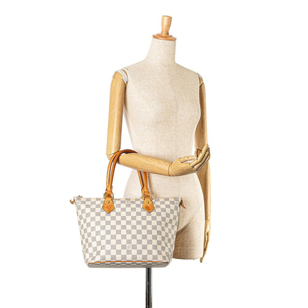 Louis Vuitton Damier Azur Saleya PM White